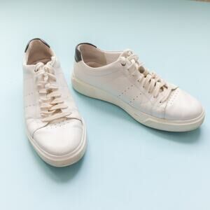 Vince Brady White Leather Lace Up Low Ankle Sneakers Size Men's 9